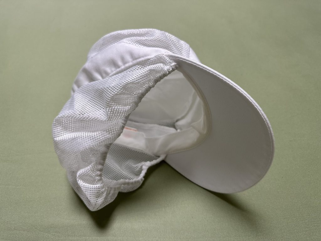 中餐考試服裝-白色網帽