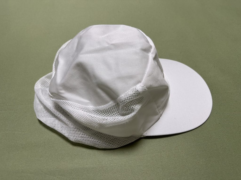中餐考試服裝-白色網帽
