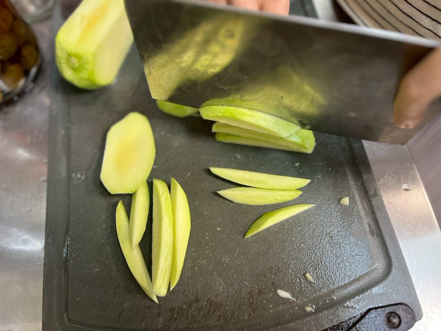 切成長條狀