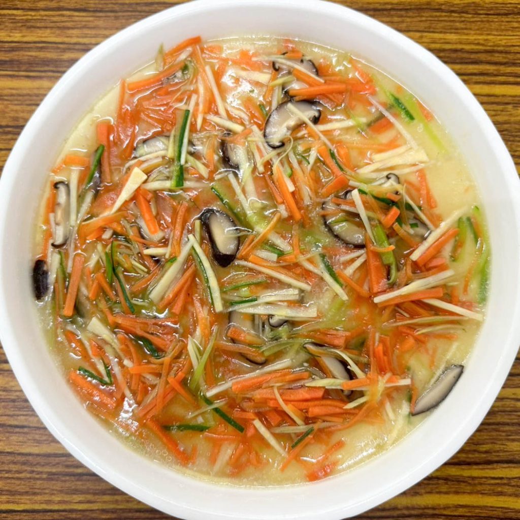 中餐丙級302-10-三絲淋蒸蛋