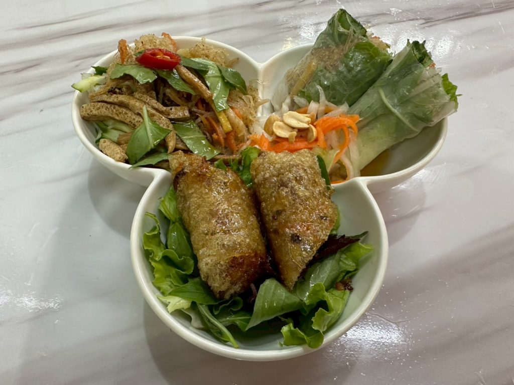 越南素食-招牌三色春捲