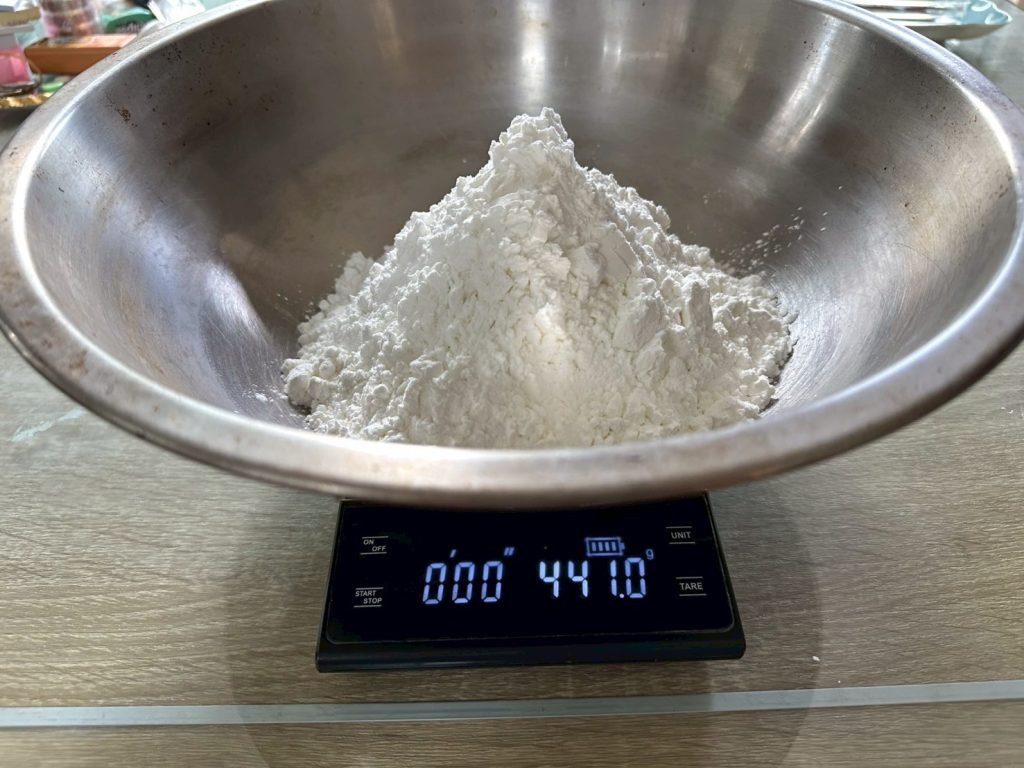 蘿蔔糕作法-測量在來米粉