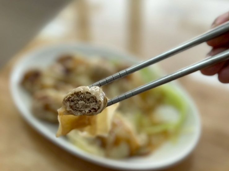 開心養生素食-紅油抄手