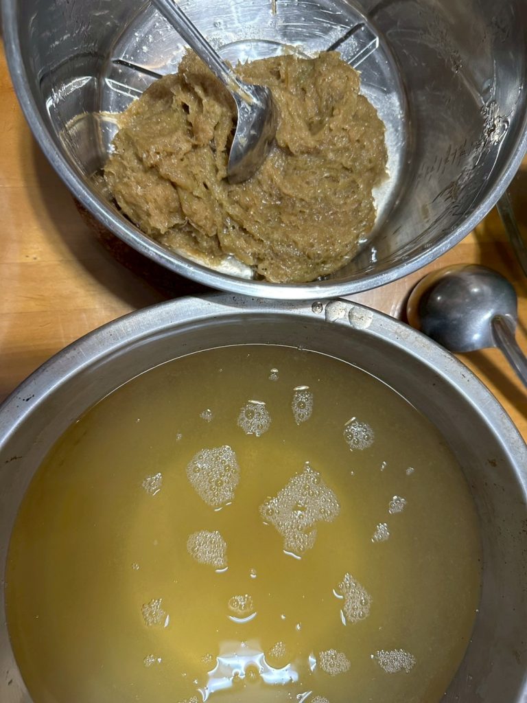 製作石花凍 過濾