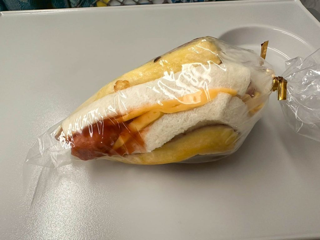 蔬活蔬食早點 熱狗起司三明治