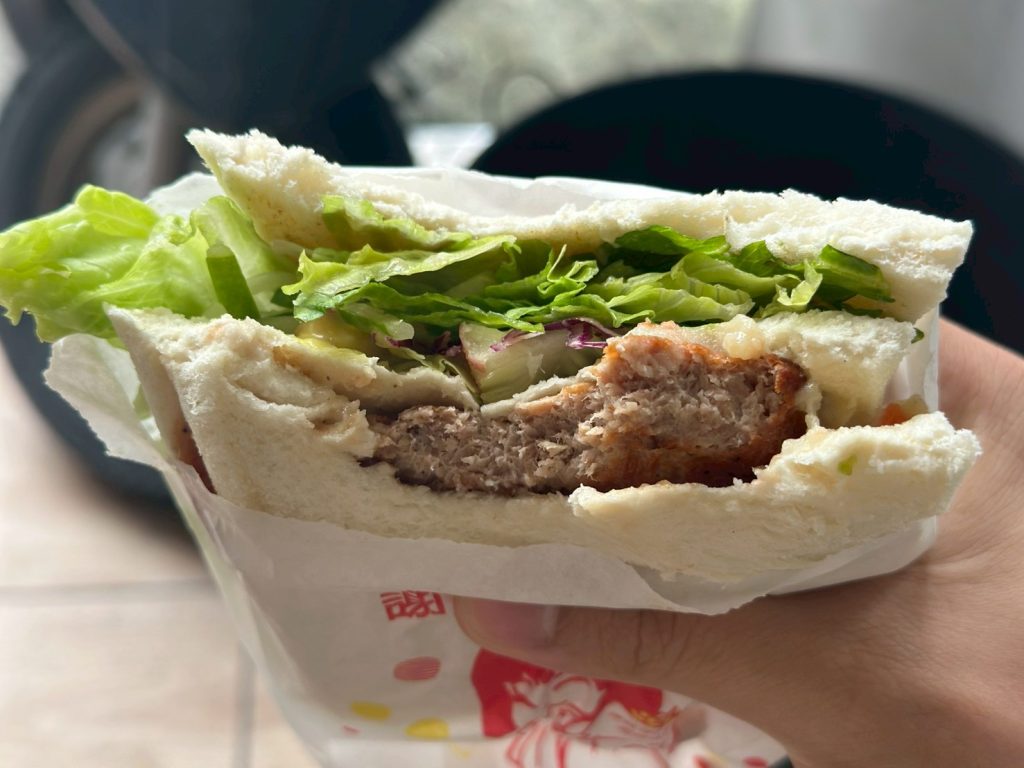 萬蓮卐蔬食早餐 薯泥燒肉吐司